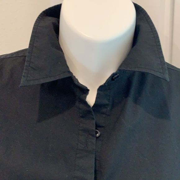 ZAC & RACHEL Asymmetrical Hi/Lo Button-Front, Long-Sleeve Shirt - Picture 1 of 10